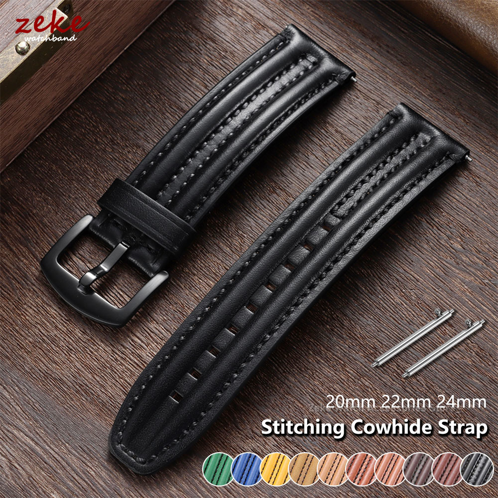 Omega Watch Speedmaster - Retro Genuine Leather Watch Band Band