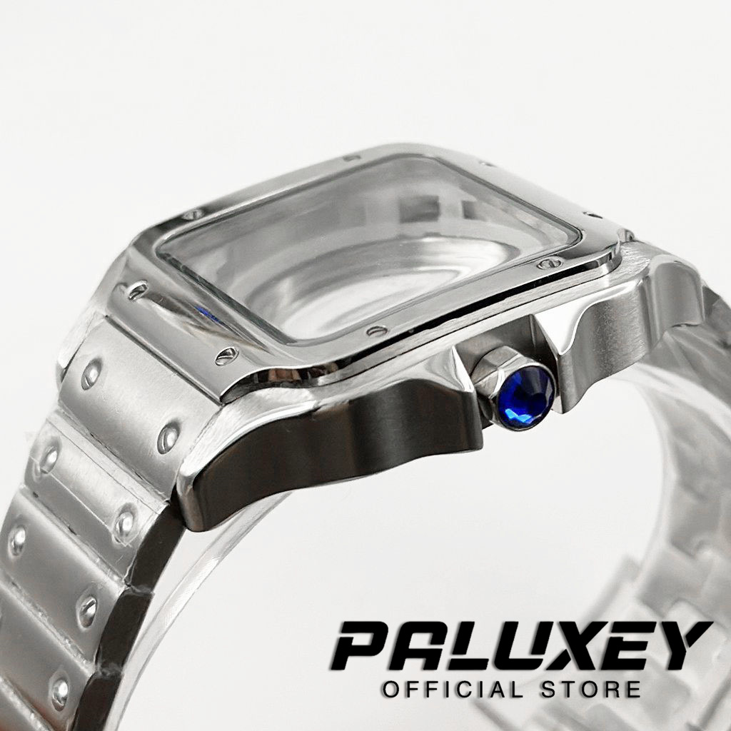 NH35 38mm Square Watch Case 31 - огляд і ціна Cartier Watch Santos