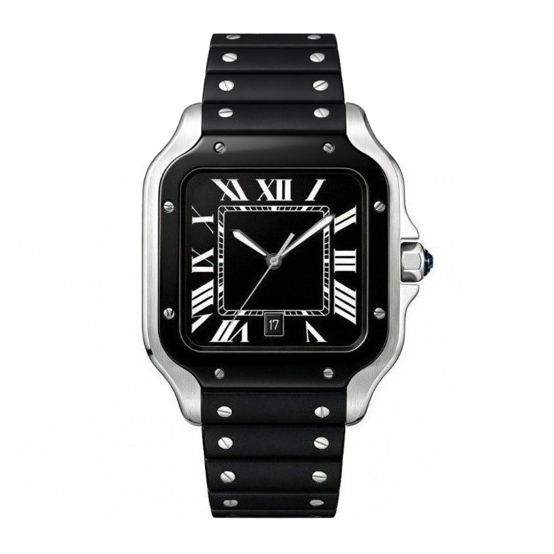 New Luxury Men's Quartz Watch  - огляд і ціна Cartier Watch Santos