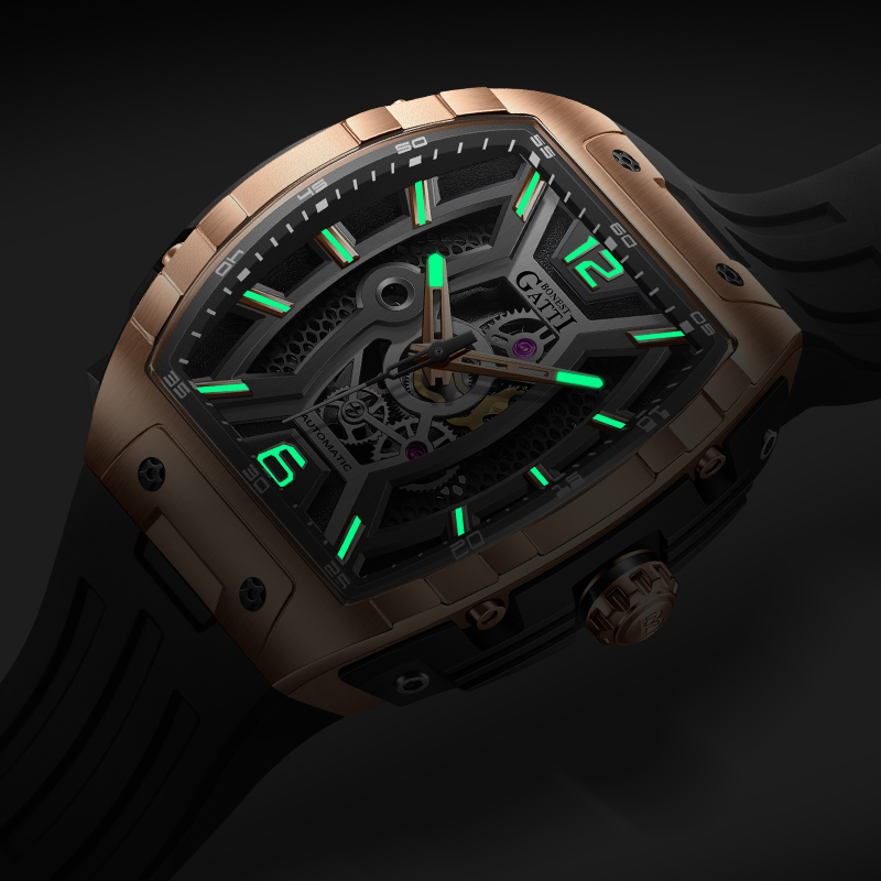 BONEST GATTI Germany Automatic - огляд і ціна Rubber Strap Diver