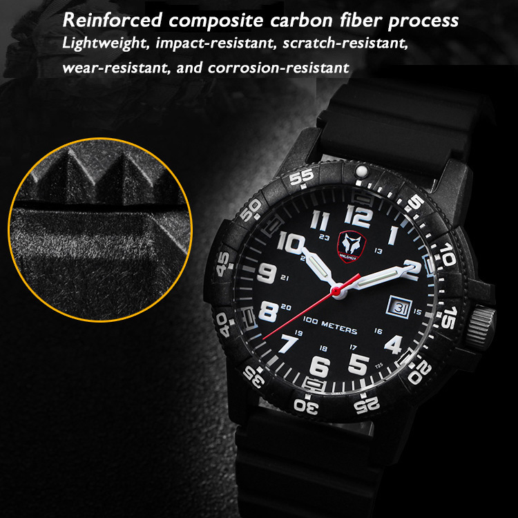 Hnlgnox Mens Pilot Watches Spo - огляд і ціна Rubber Strap Diver
