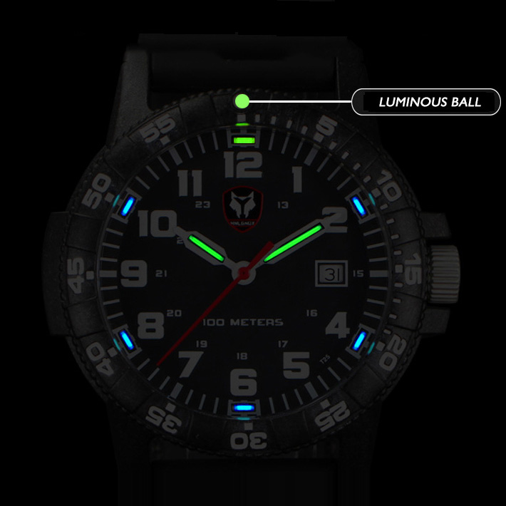 Hnlgnox Mens Pilot Watches Spo - огляд і ціна Rubber Strap Diver