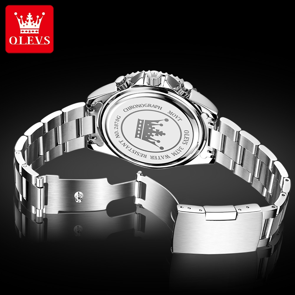OLEVS 2870 Men's Watches Moon  - огляд і ціна Rolex Watch Submariner