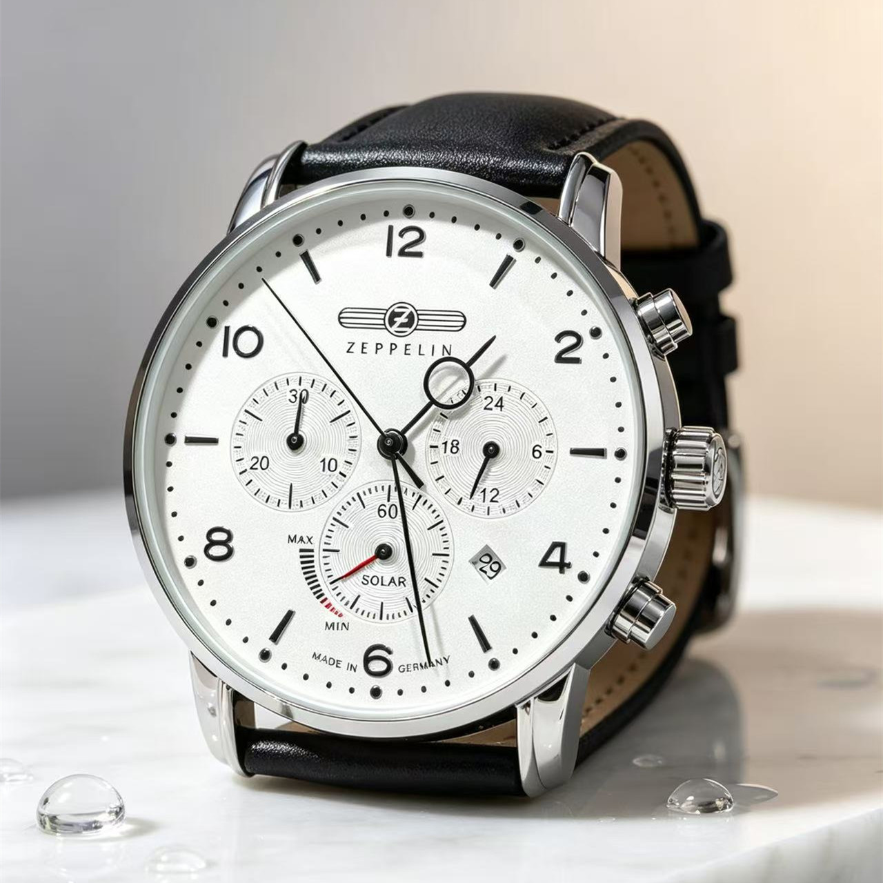 Zeppelin Airship Automatic Dat - огляд і ціна Leather Watch Band Men