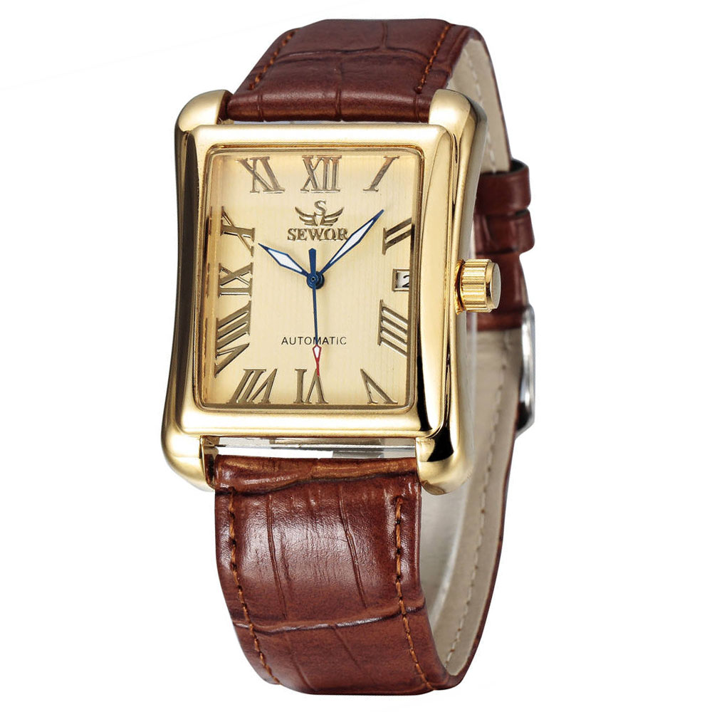 SEWOR Top Brand Luxury Men Wat - огляд і ціна Cartier Watch Santos