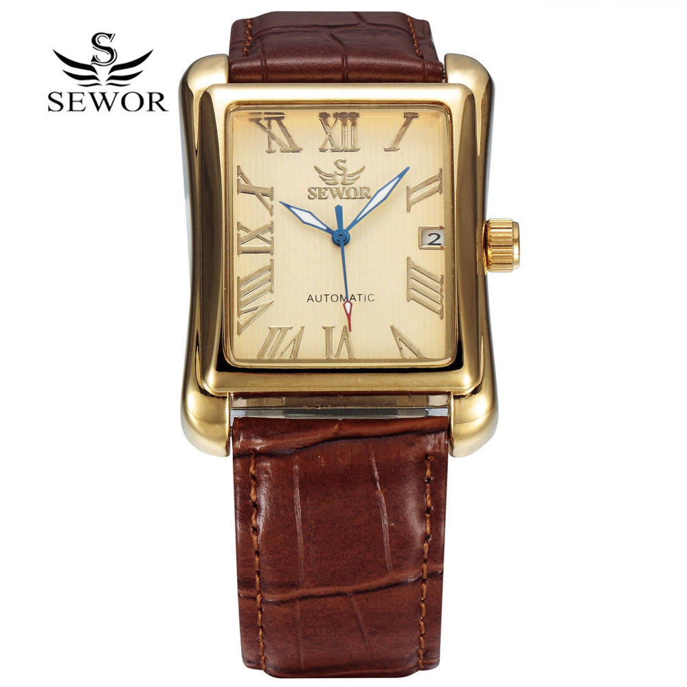 SEWOR Top Brand Luxury Men Wat - огляд і ціна Cartier Watch Santos