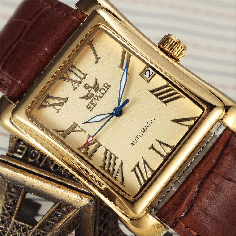 SEWOR Top Brand Luxury Men Wat - огляд і ціна Cartier Watch Santos