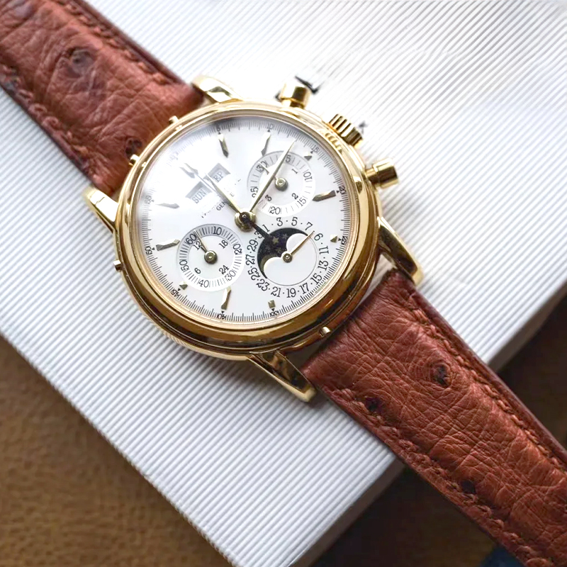 Leather watch band ostrich pat - огляд і ціна Patek Philippe Watch Calatrava