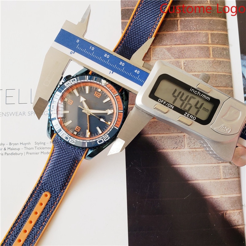Men GMT Diving Watch Blue Oran - огляд і ціна Rubber Strap Diver