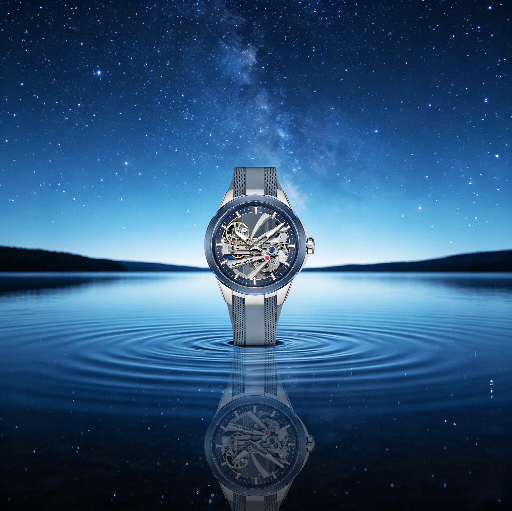 PAGANI DESIGN Men Trendy Mecha - огляд і ціна Rubber Strap Diver