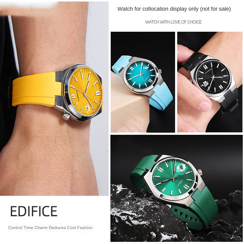 Fluoro rubber Watch Strap For  - огляд і ціна Citizen Watch Tsuyosa